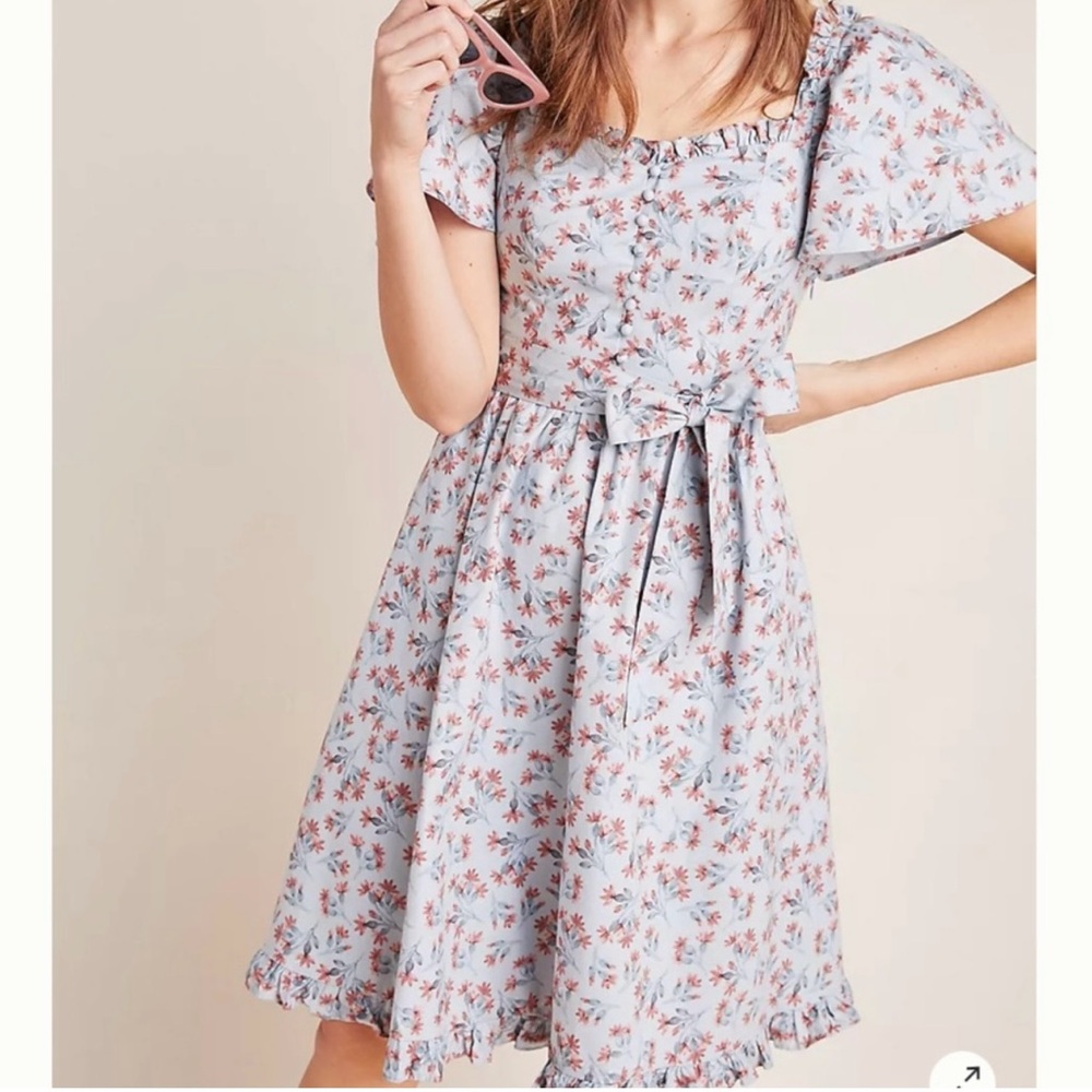 Gal Meets Glam Anthropologie Marianna Floral Dress Size 12